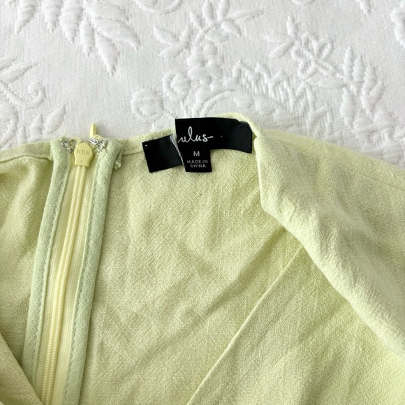 NWOT Lulus Summer Journey Light Green Tie-Front Cutout Midi Dress Medium - Picture 4 of 7